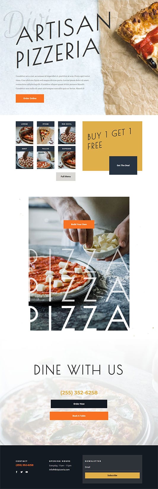 Pizzeria Home Page
