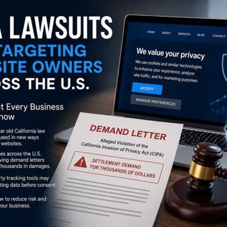 CIPA Lawsuits Are Targeting Website Owners Across the U.S. — Here’s What Every Business Needs to Know